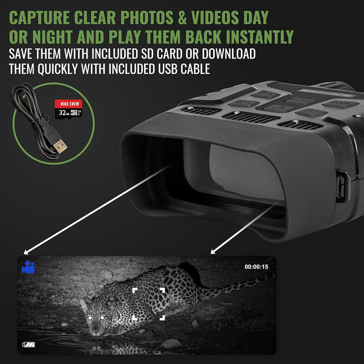 Night Vision Binoculars with LCD Screen R3797