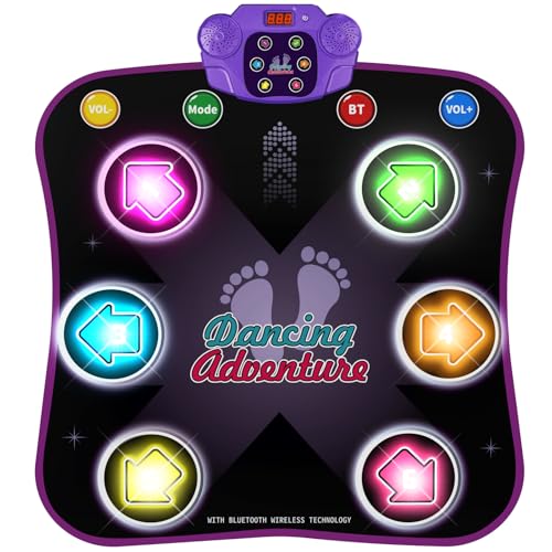 Electronic Dance Mat with Light-up 6-Button Wireless Bluetooth S453732