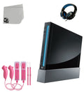 Black Gaming Console With 2 Pink Gaming Controller + Head Set F657