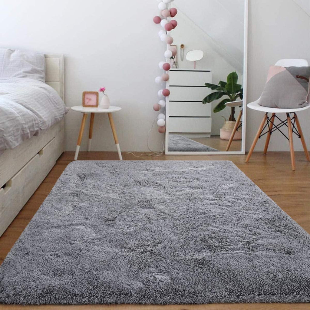 Soft Fluffy Shaggy Area Rug Pink 5 x 8 Feet T87591