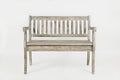 Rustic Distressed Acacia Storage Bench O414018