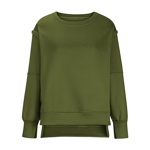 Oversized Long Sleeve Pullover Sweatshirt M4089