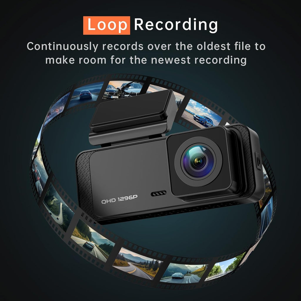 1296P Front Dash Cam with Night Vision P25630