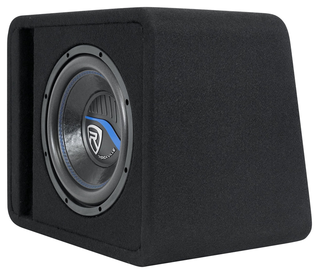 10" 1200w Car Subwoofer + Vented Sub Enclosure + Amp K39437