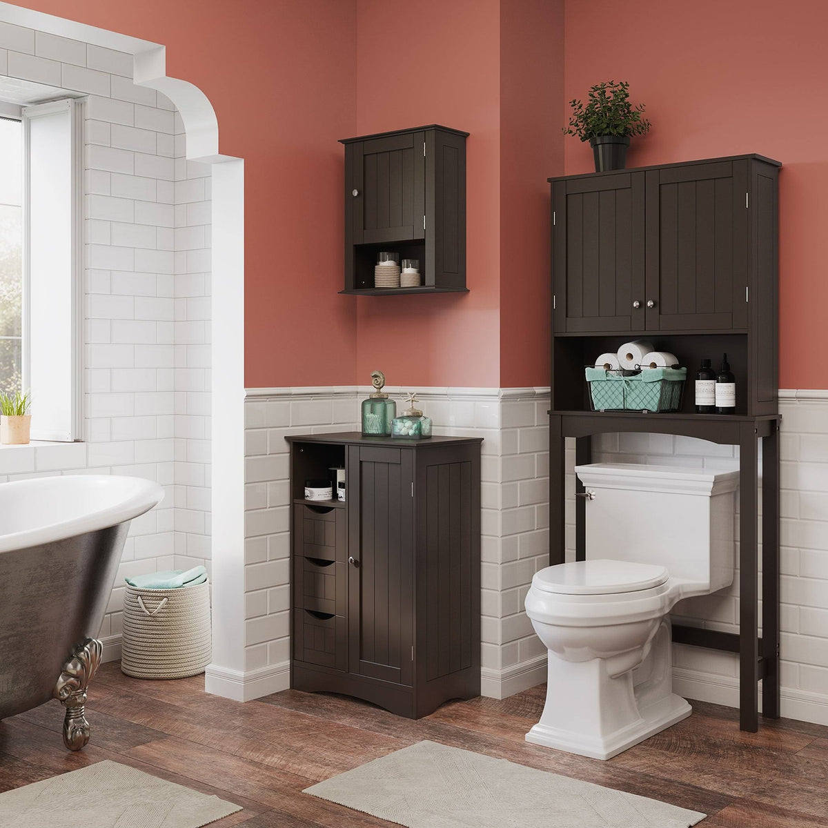 Single Door Wall Cabinet Gray M832745