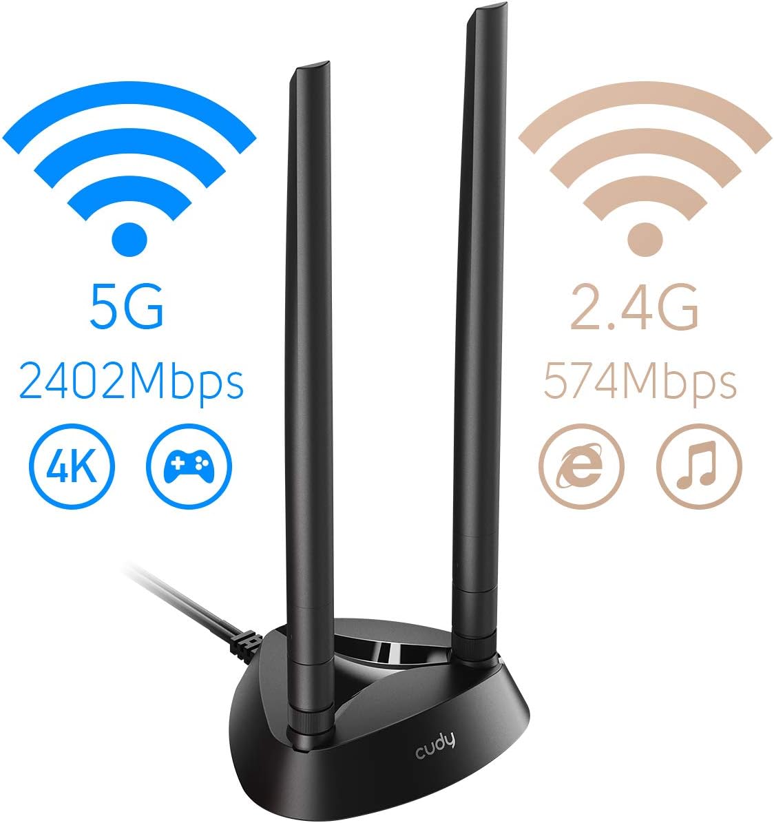 AX5400 WiFi 6 PCIe Card, Bluetooth 5.0 PCIe Adapter, Pack of 2 W794