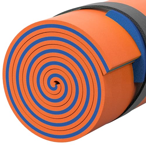 7 x 3 Ft Floating Water Mat XPE Foam Orange L90334