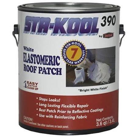 3.6 qt Elastic White Roof Patch D684