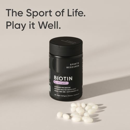 Vegan Biotin 10,000mcg with Coconut Oil, 120 Softgels L11253