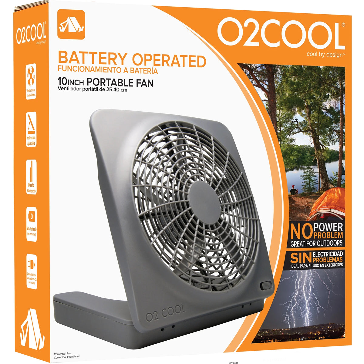 10 inch Battery or Electric Portable Fan C7422