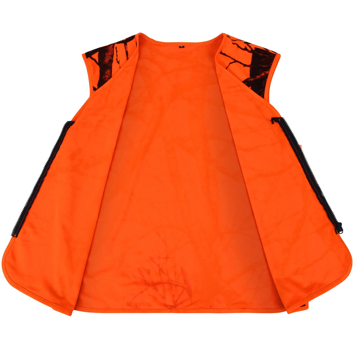 Orange Lightweight Hunting Vest with Zipper Closure (M) S3861