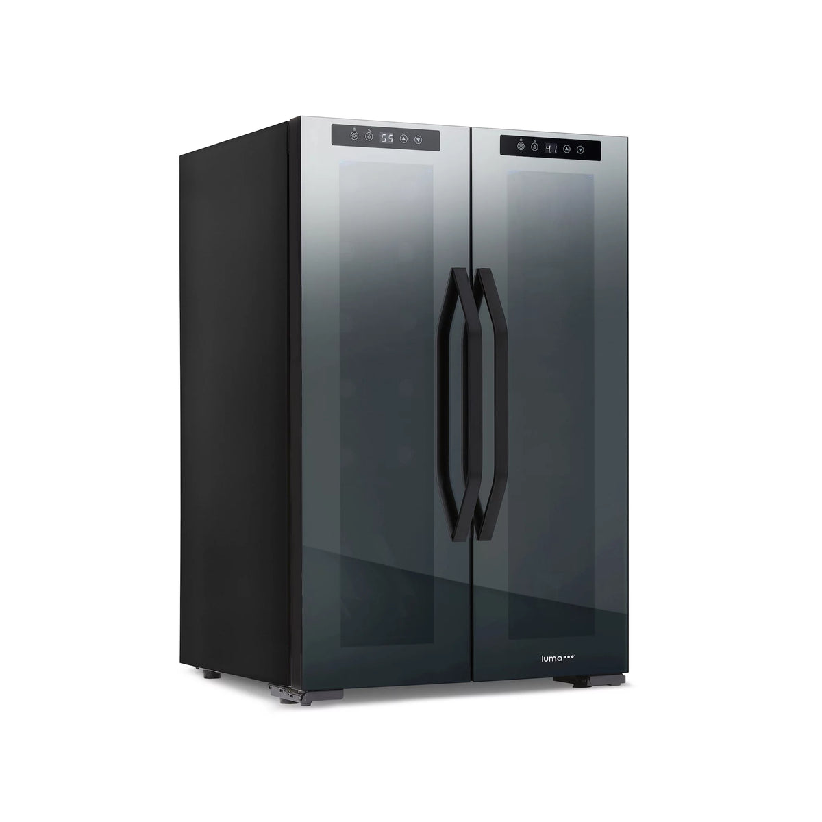 12 Bottle & 39 Can Dual Temperature Zones Wine Cooler Refrigerator K2398
