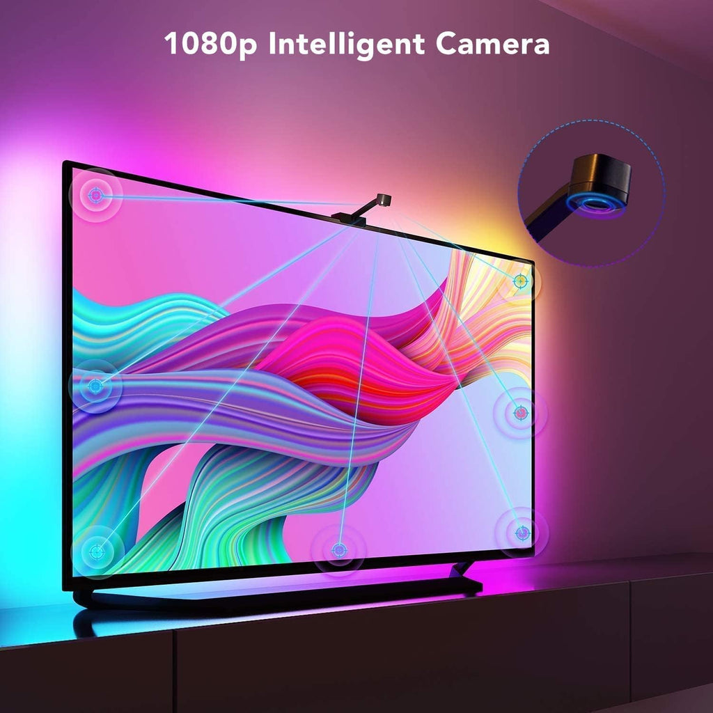 TV LED Backlights with Camera, RGBIC Wi-Fi, Music Sync X397