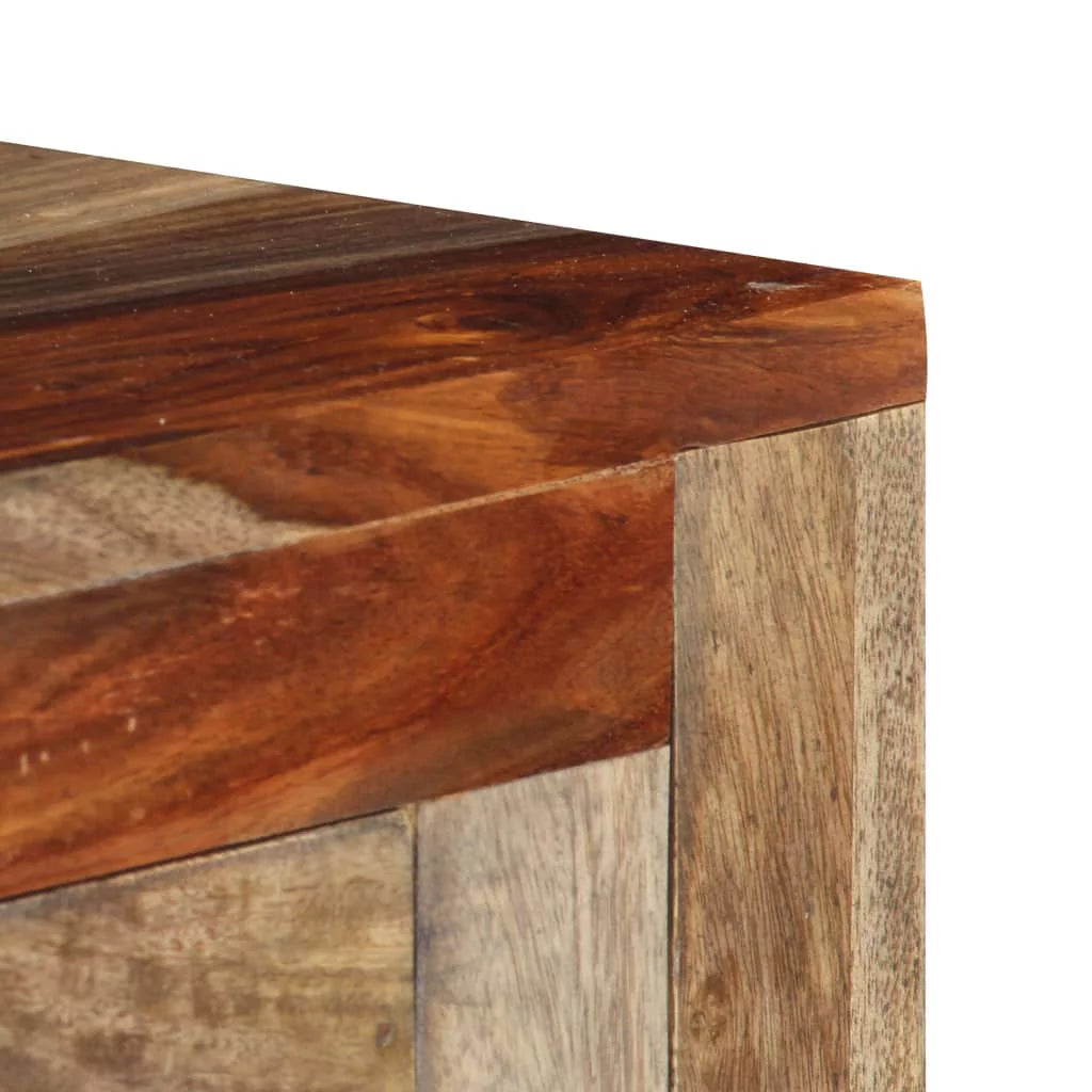 Solid Sheesham Wood Console Table with 3 Drawers F479676