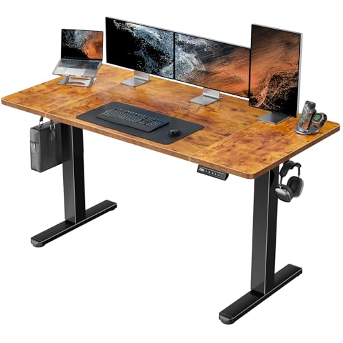 71 x 35 inch Electric Standing Desk with Thick T-Shaped Frame X353