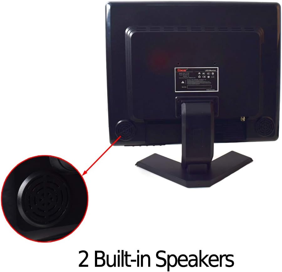 15 inch CCTV Security Monitor with BNC VGA HDMI AV S97399