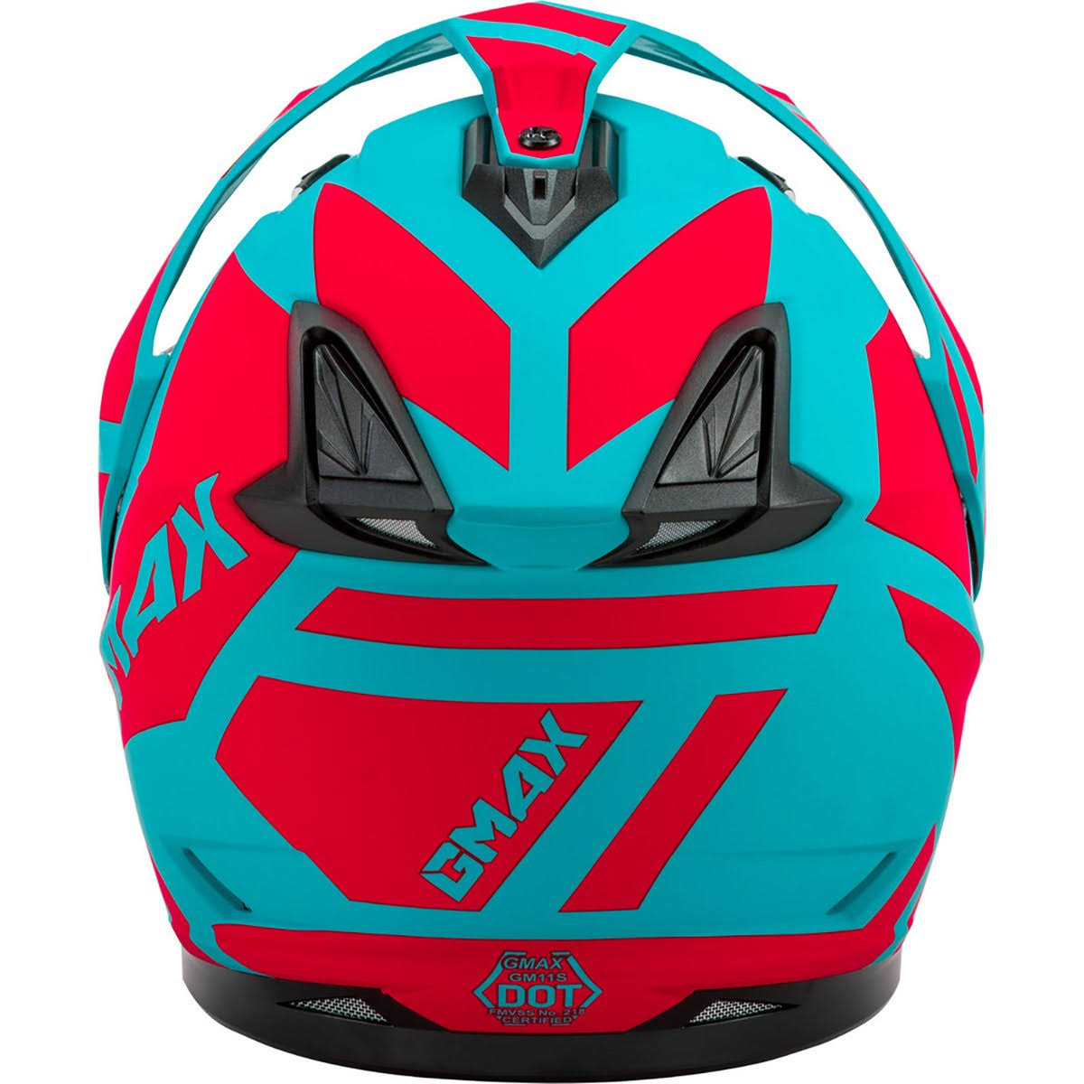 Matte Black Red White Dual-Sport Snow Helmet K82930