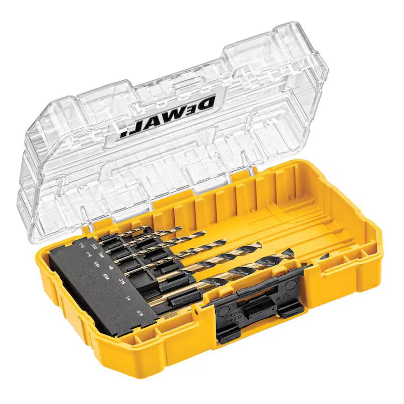 Black and Gold 10-Piece Drill Bit Set Y587