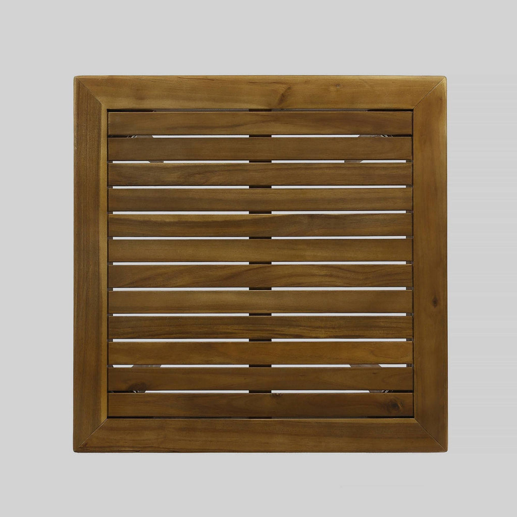 Acacia Wood Square Bar Table Q313298