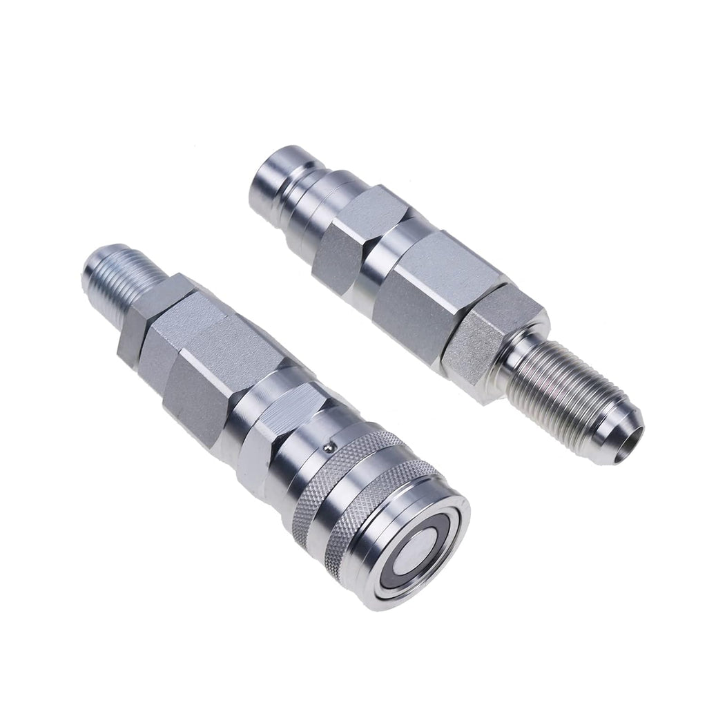 10 JIC Thread 1/2 Flat Face Hydraulic Quick Connect Coupler Set K1953