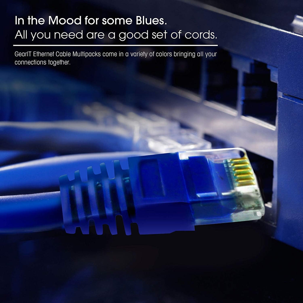 Cat5e Ethernet Patch Cable 1 Foot Blue T734084