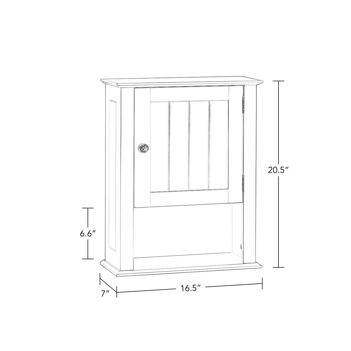 Single Door Wall Cabinet Gray M832745