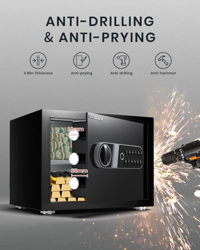 1.4 Cu ft Biometric Digital Safe with Key K2373