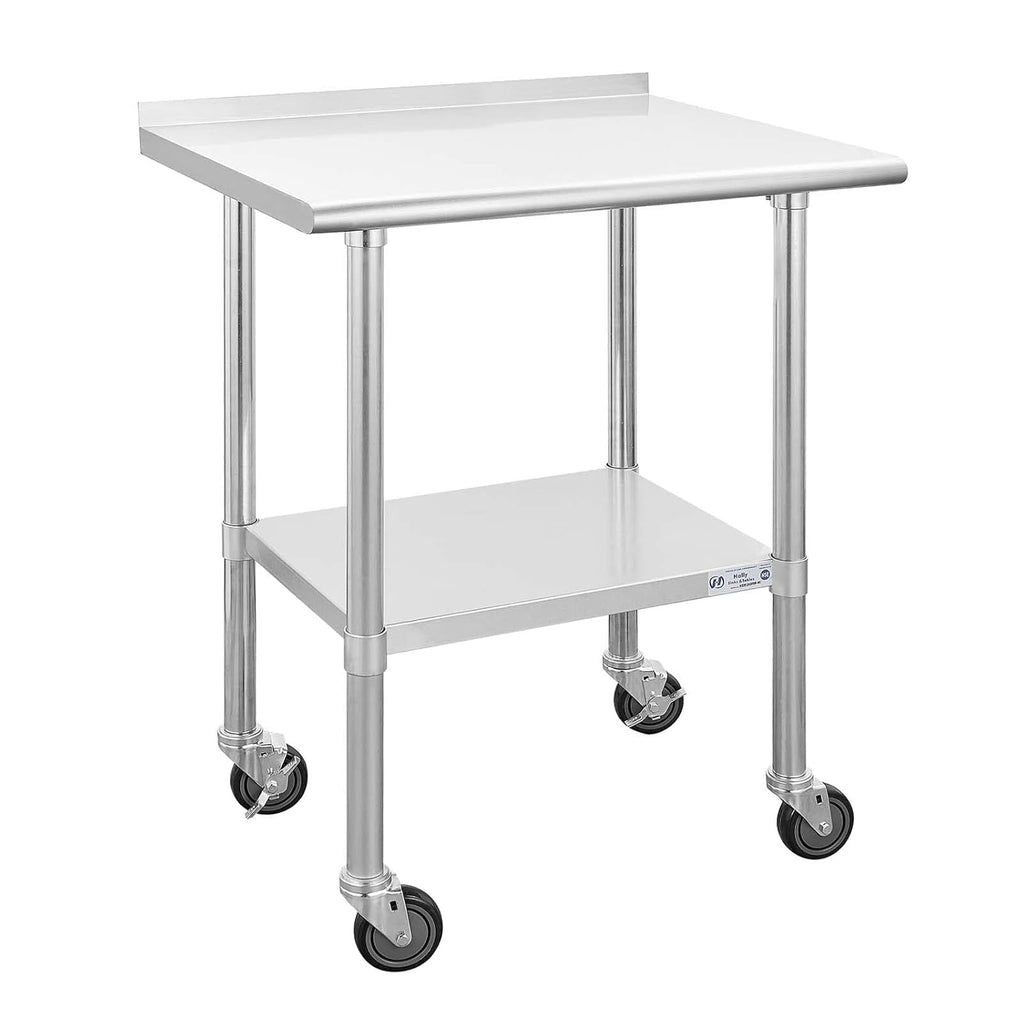 Stainless Steel Table 24 x 30 Inches with Caster Wheels U333364