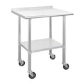 Stainless Steel Table 24 x 30 Inches with Caster Wheels U333364
