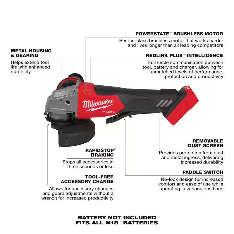 4-1/2 in./6 in. Cordless Angle Grinder M805818