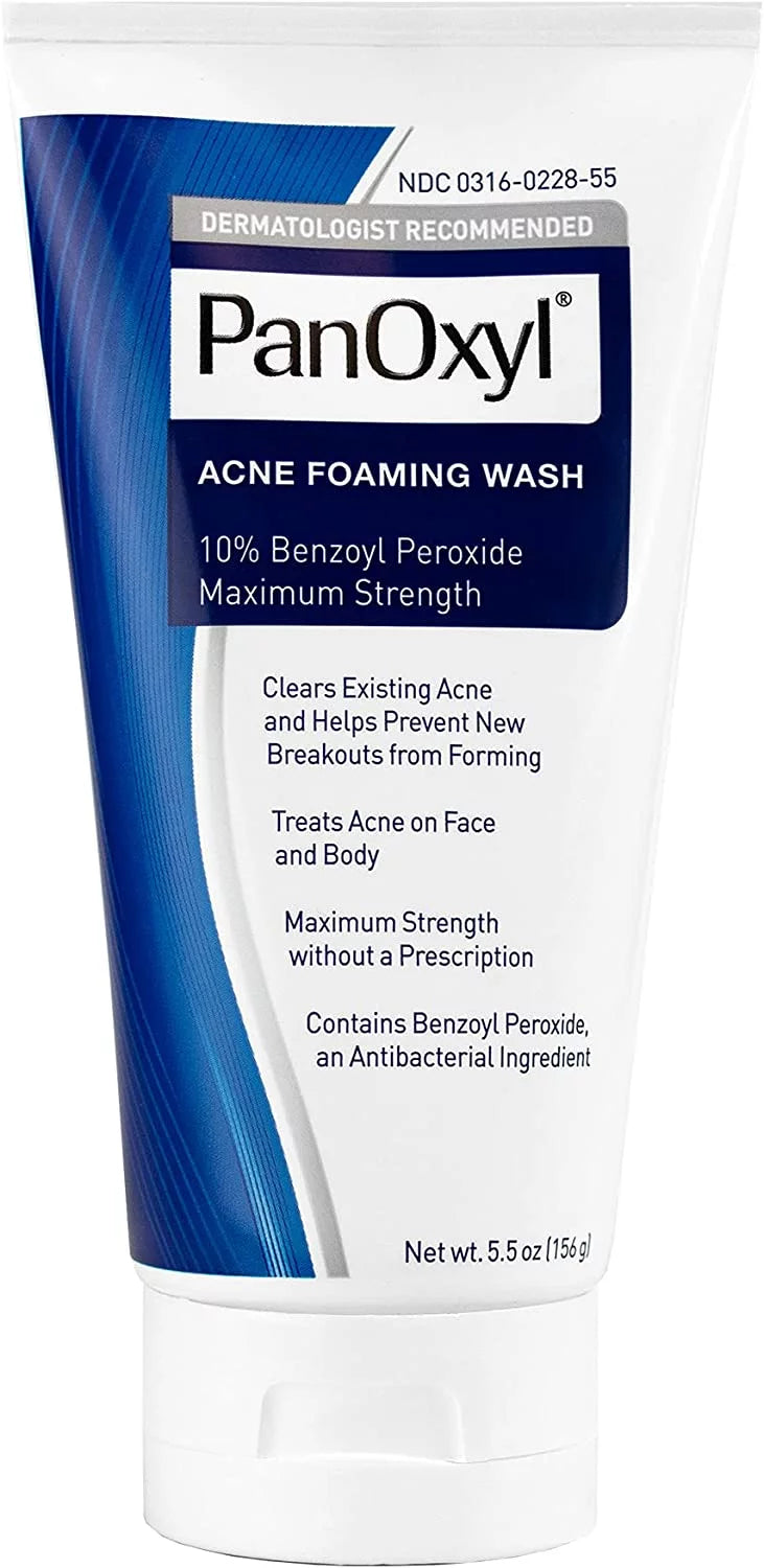 Benzoyl Peroxide Acne Foaming Face Wash 5.5oz 3-Pack B66646