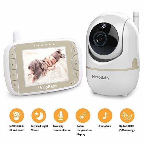 Baby Monitor with Remote Pan-Tilt-Zoom Camera and 3.2 LCD Screen, Infrared Night Vision Z4829