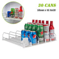 5 Rows Drink Organizer for Fridge, 16.14in Depth, White C37934