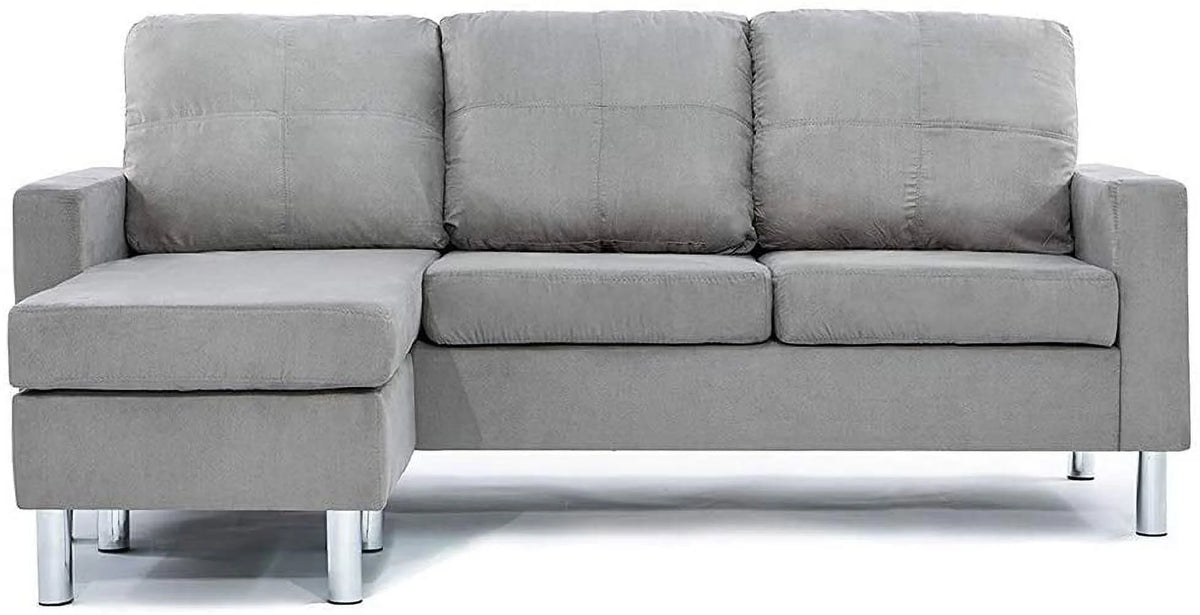 Modern Sectional Sofa Gray L9116