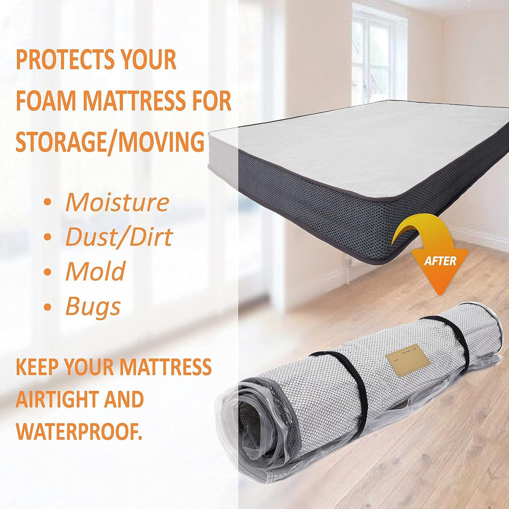 Mattress Vacuum Sealable Bag with Straps W445265