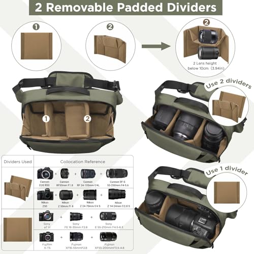 Waterproof Camera Sling Bag with Tripod Holder G396