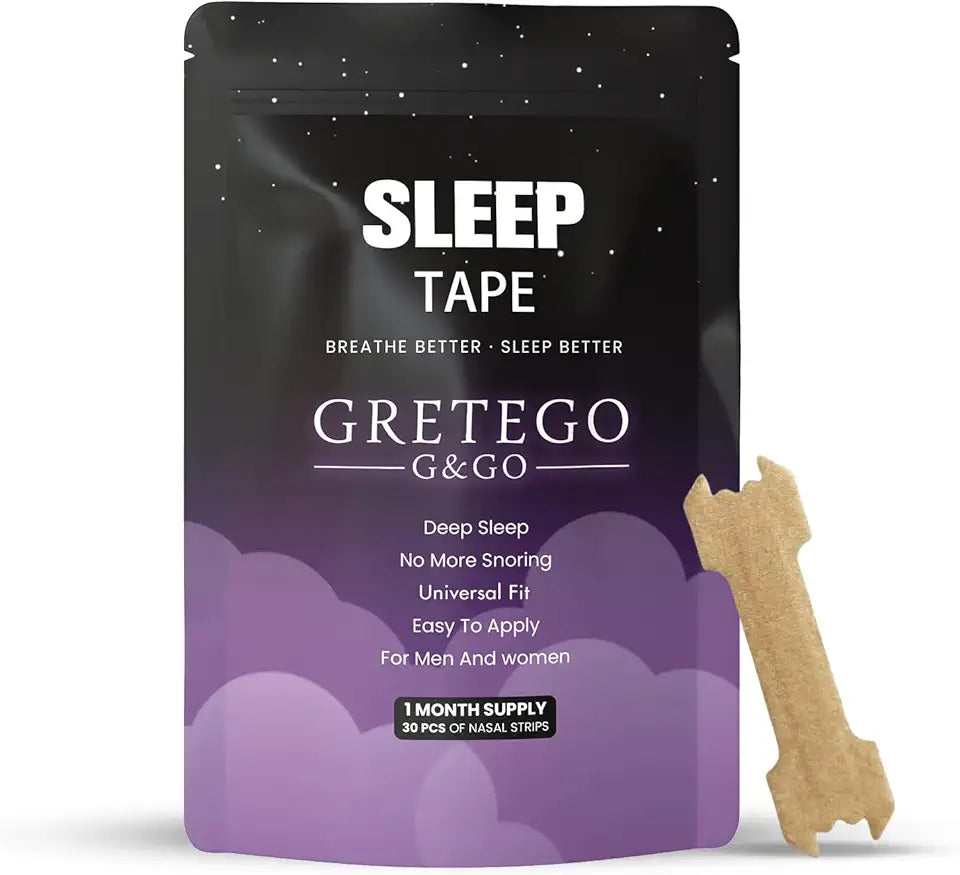 Drug Free Nasal Strips to Stop Snoring 30 CT Tan Oil & Sweat Resistant Extra Strength O1064