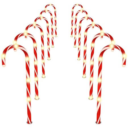 12 Set of 12 Christmas Pathway Stakes Lights R747726