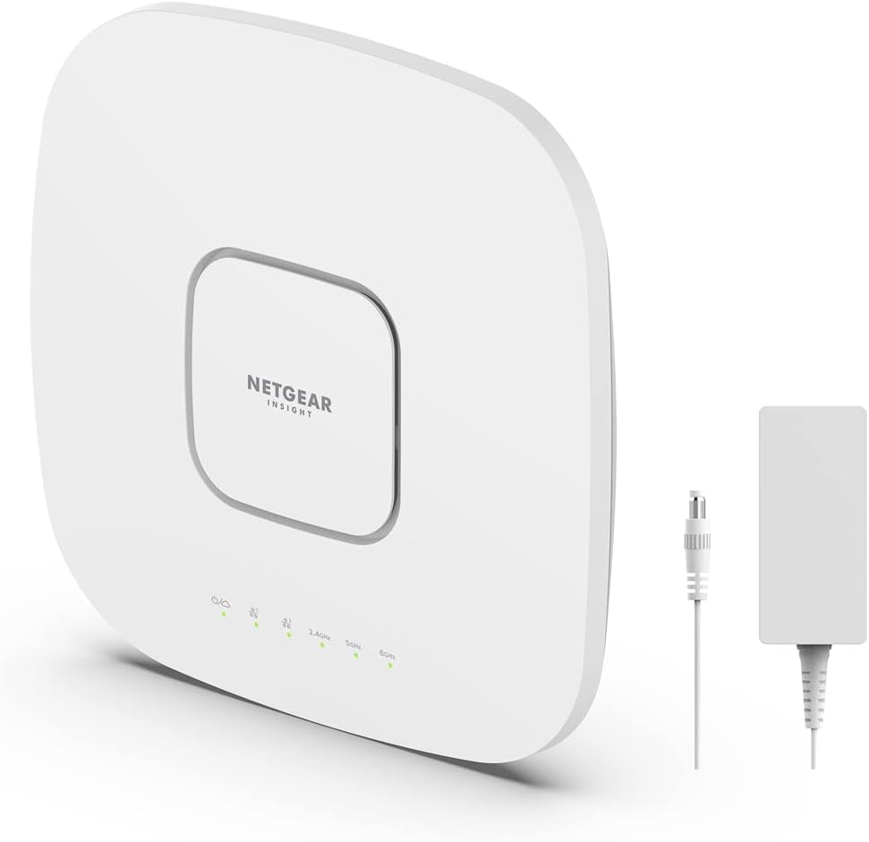 WiFi 6E Tri-Band AXE7800 Wireless Access Point with Power Adapter T230589