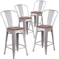 Silver Bar Stool (4-Pack) H11481