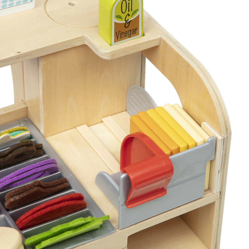 Wooden 56-Piece Pretend Play Food Set R225791