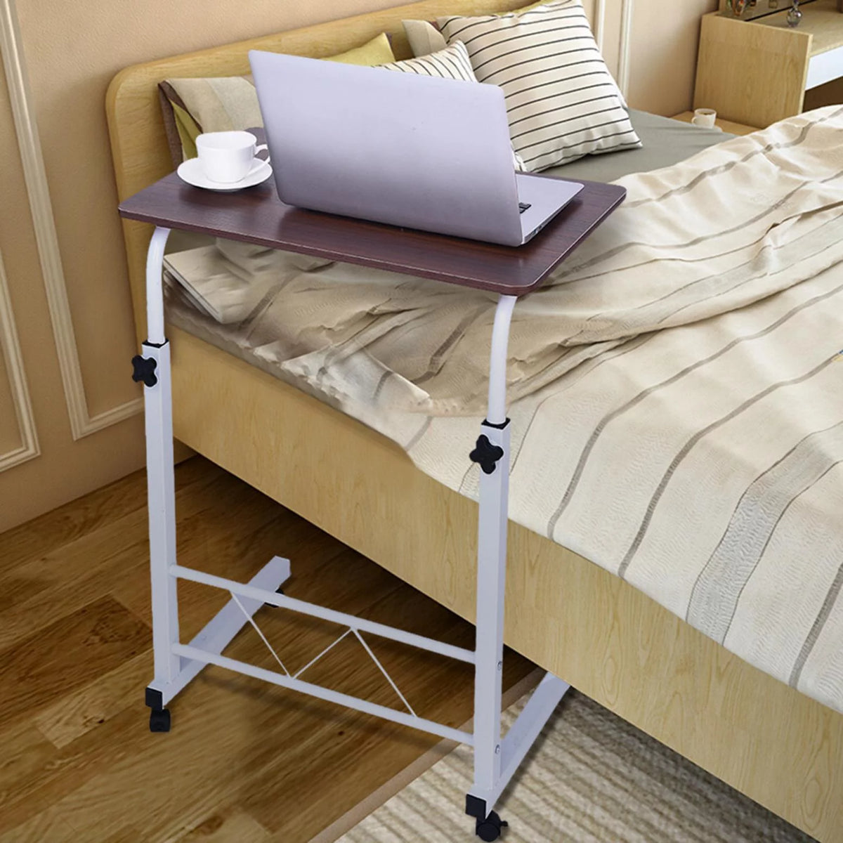 Height Adjustable Mobile Desk with Wheels T303134