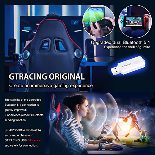 Black Ergonomic Gaming Chair with Speakers M9315