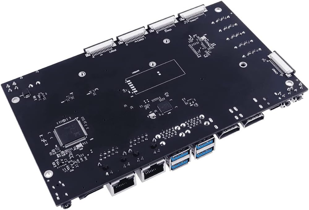 Compact Carrier Board with 6 CSI Camera, 2 HDMI, 5 SATA, M.2 Key E F520