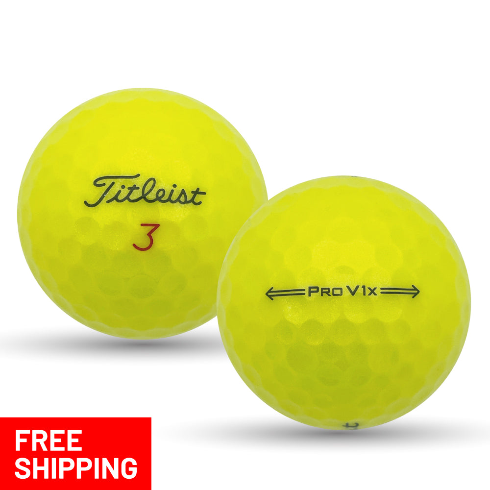 36 Yellow Pro V1x 2022 Recycled Golf Balls C37229