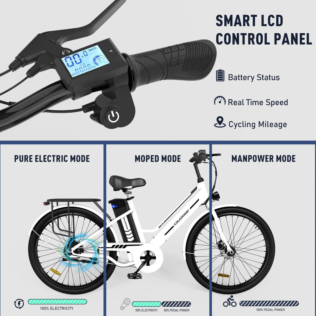 Electric Bike 500W Motor 36V 12AH Removable Battery U371719