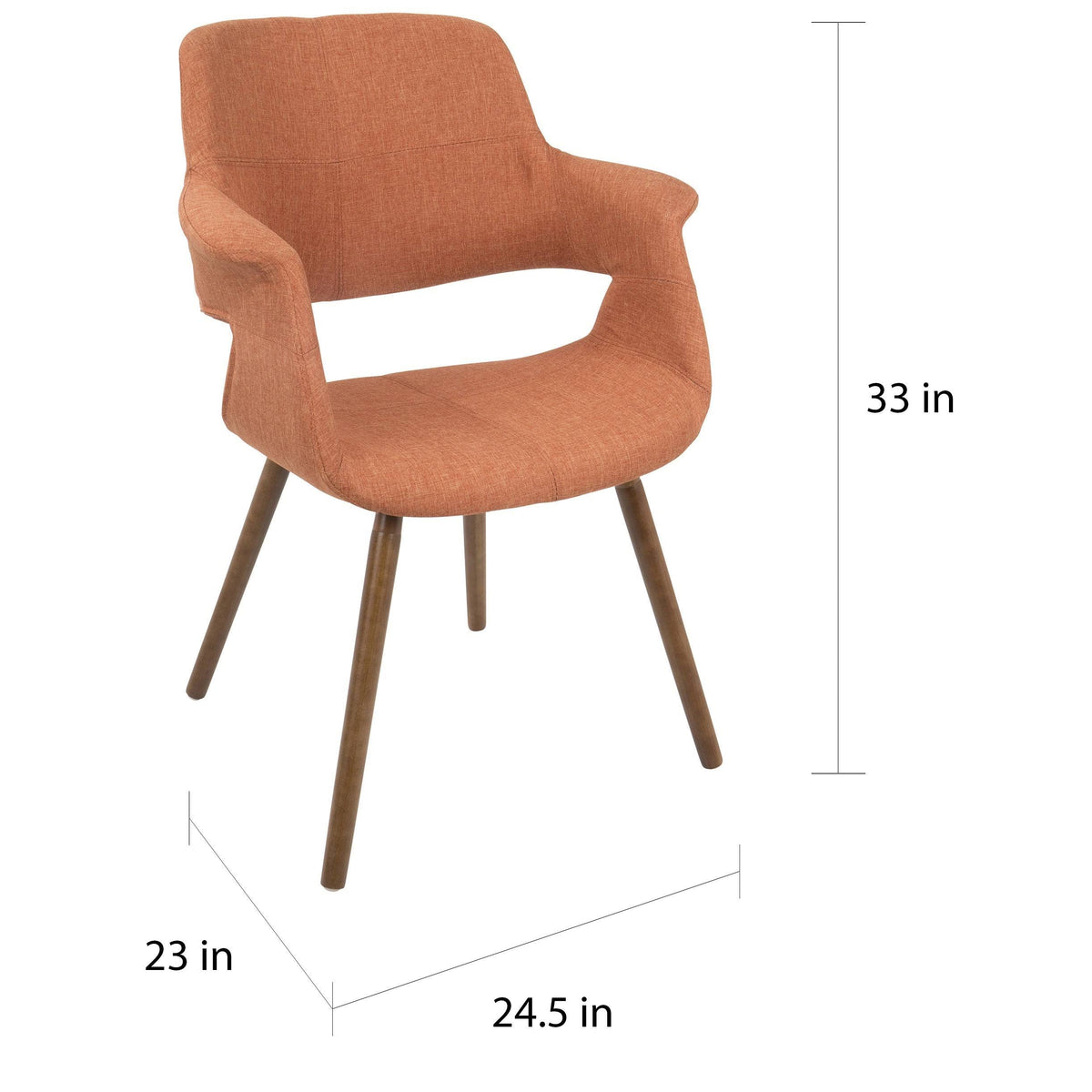 Blue Mid-Century Modern Accent Chair S7436