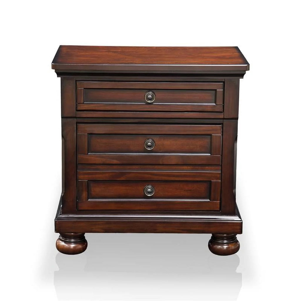 Dark Cherry Solid Wood Bedroom Set A180501