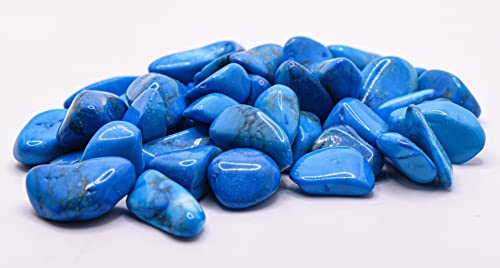 1 lb Blue Howlite Tumbled Stone Crystal M851