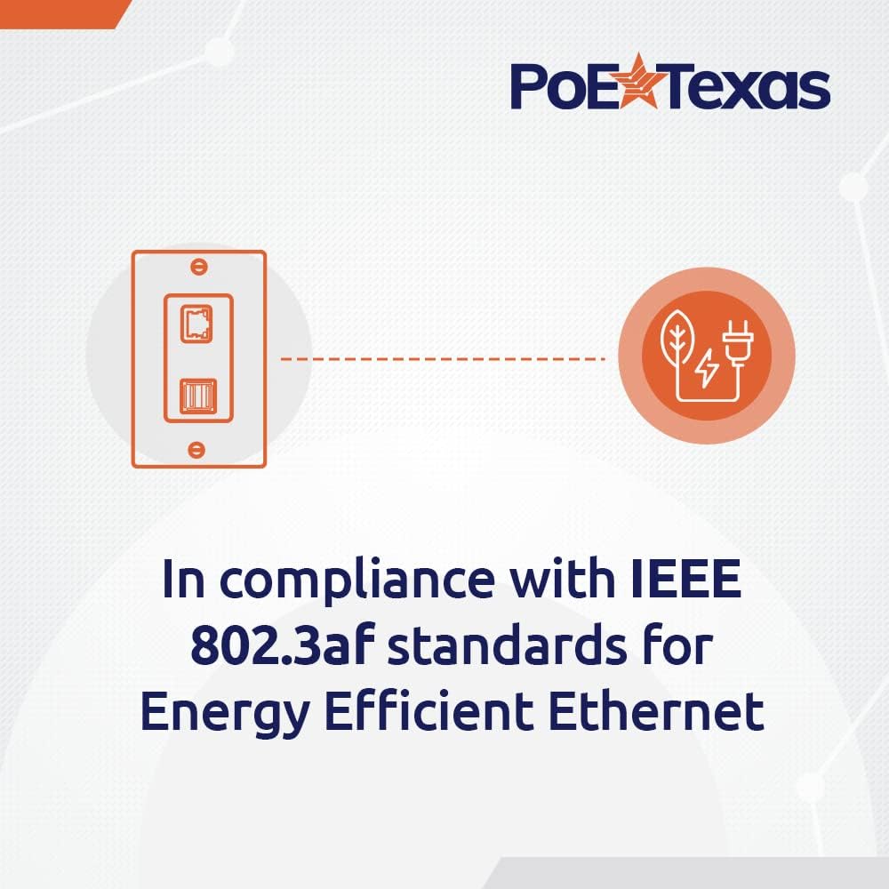 4 Port in-Wall Gigabit PoE Extender E63709
